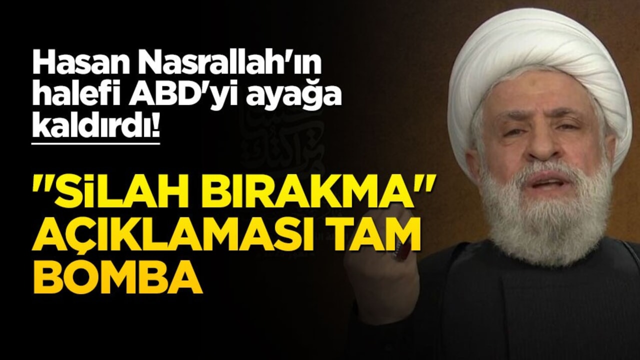 Hasan Nasrallah'ın halefi ABD'yi ayağa kaldırdı! "Silah bırakma" açıklaması tam bomba