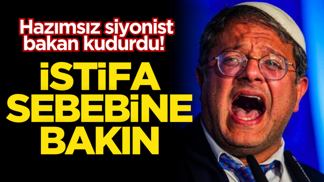 Hazımsız siyonist bakan kudurdu! İstifa sebebine bakın…