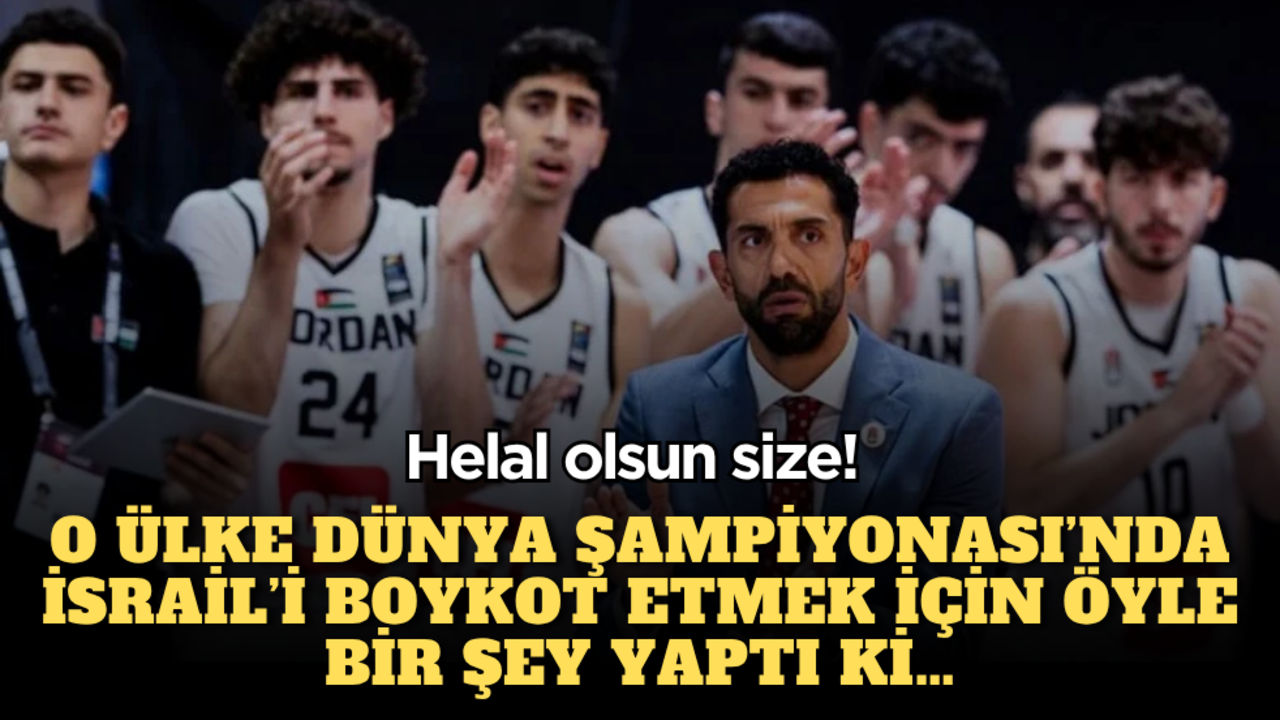 Helal olsun size! O ülke Dünya Şampiyonası’nda İsrail’i boykot etmek için öyle bir şey yaptı ki…