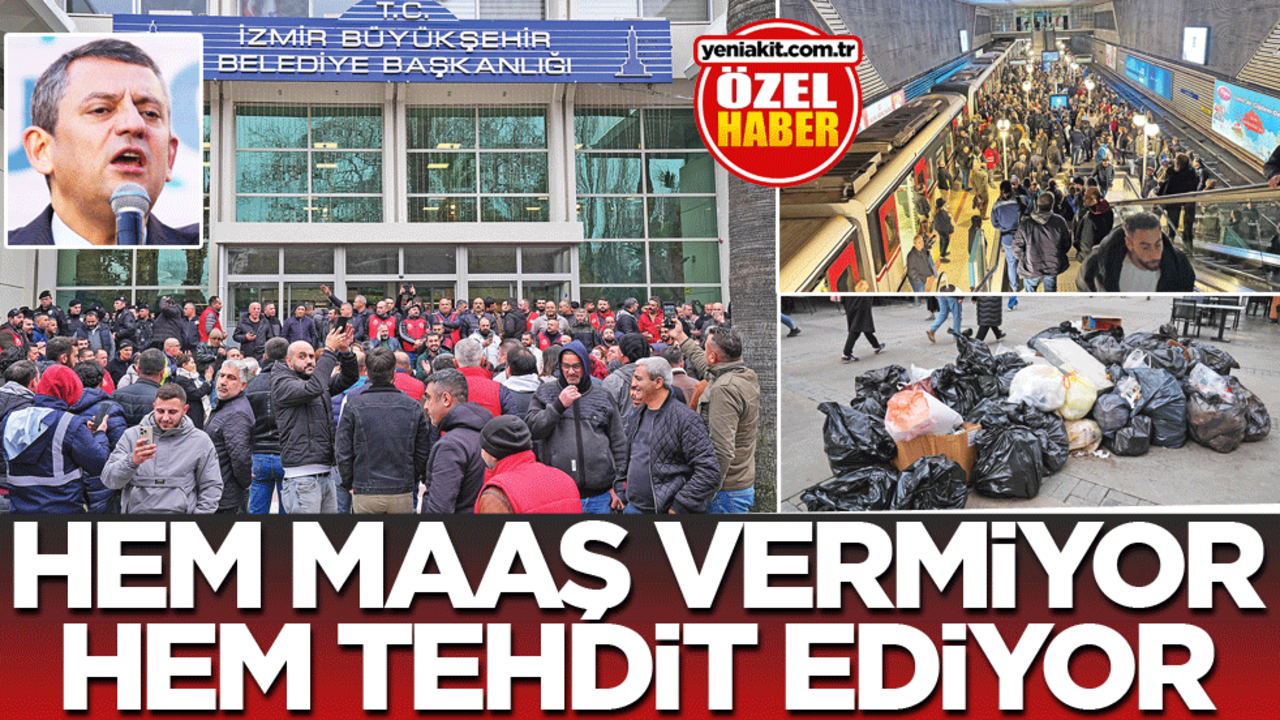 Hem maaş vermiyor hem tehdit ediyor