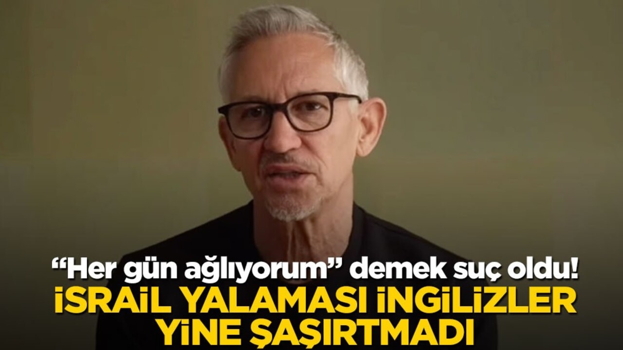 "Her gün ağlıyorum" demek suç oldu! İsrail yalaması İngilizler yine şaşırtmadı