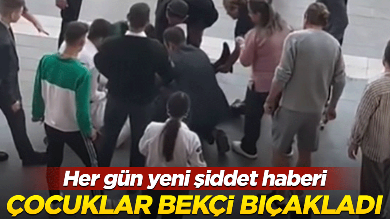 Her gün yeni şiddet haberi... 15 yaşındaki gençler bekçi bıçakladı!