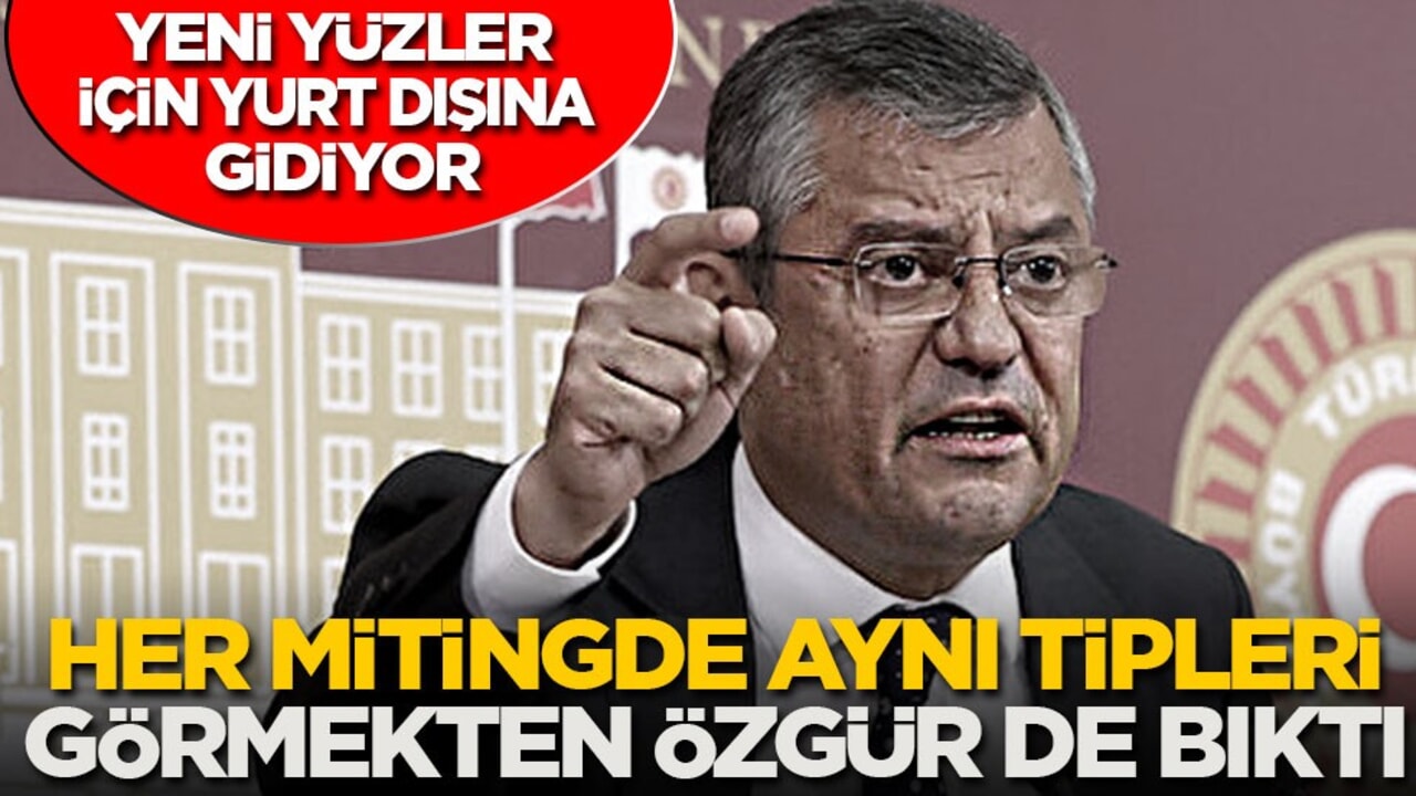 Her mitingde aynı tipleri görmekten Özgür de bıktı! Yeni yüzler için yurt dışına gidiyor