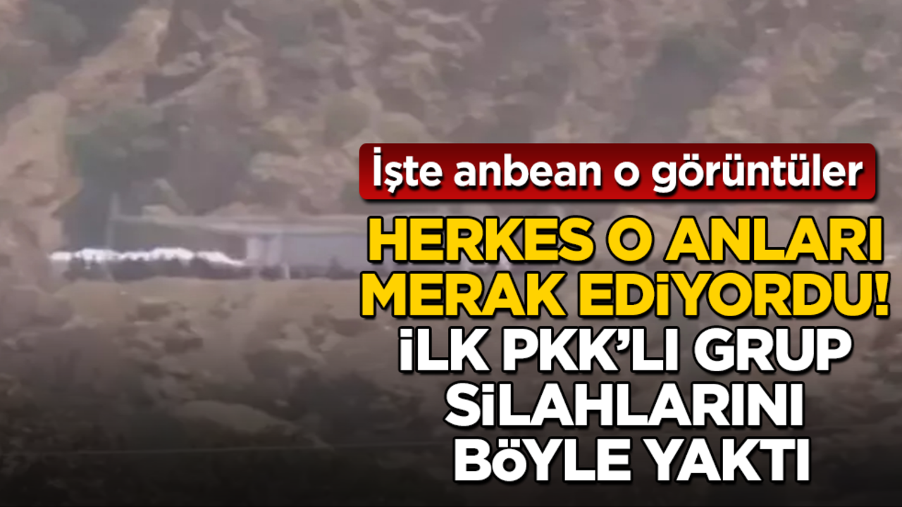 Herkes o anları merak ediyordu! İlk PKK’lı grup, silahlarını kazanda böyle yaktı