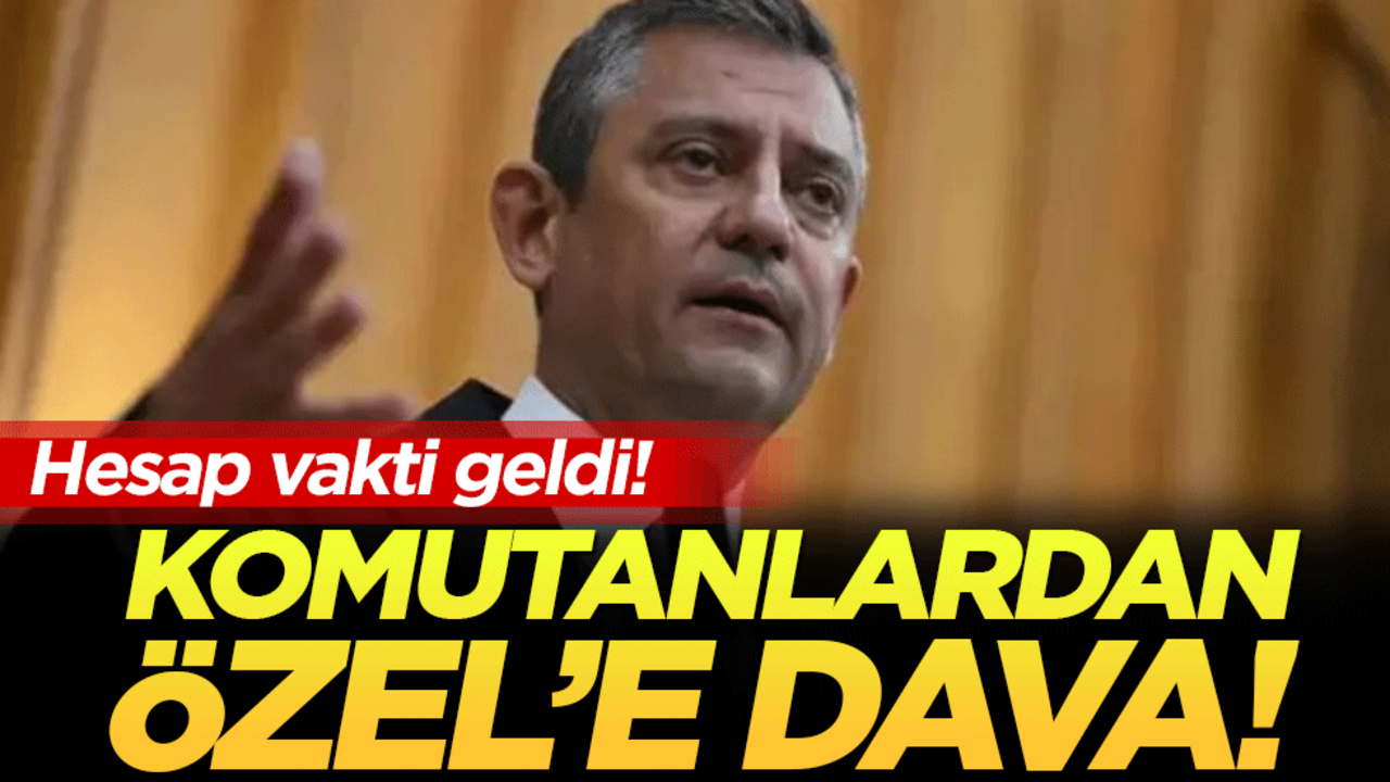 Hesap vakti geldi: Komutanlardan Özel'e dava!