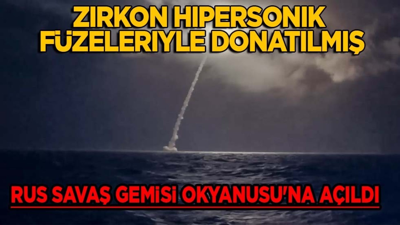 Hipersonik füzeler ile donatılmış Rus gemisi Manş Denizi'nden geçti! Dünyanın gözü bir anda çevrildi!