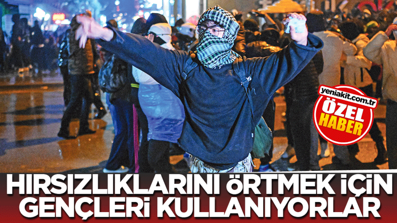 Hırsızlıklarını örtmek için gençleri kullanıyorlar