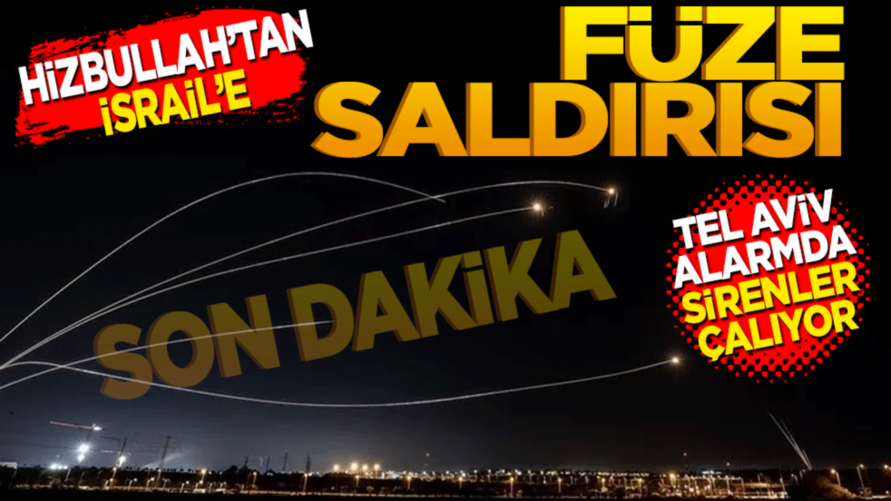 Hizbullah’ın saldırısı Tel Aviv’i karıştırdı. Her yerde sirenler çalarken İsrailliler sığınaklara kaçtı