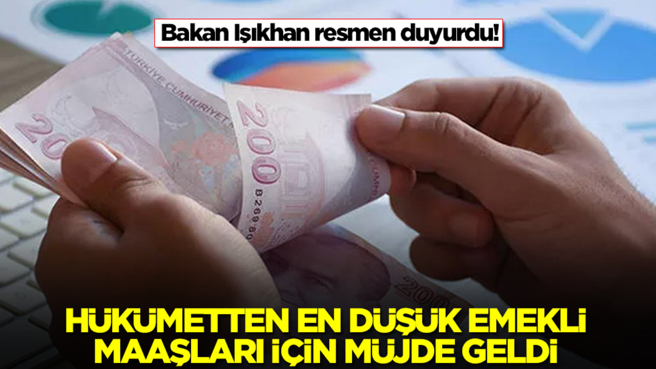 Hükümetten en düşük emekli maaşı müjdesi! Az önce Türkiye'ye duyuruldu