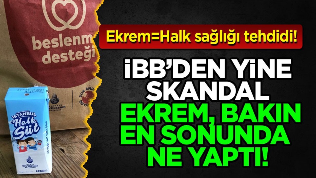 İBB Esenler’de çocuklara tarihi geçmiş süt dağıttı! Sürekli övünen Ekrem İmamoğlu bunu da yaptı!