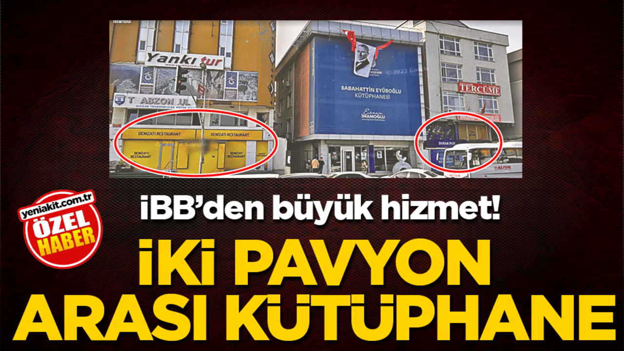 İBB'den büyük hizmet! İki pavyon arası kütüphane