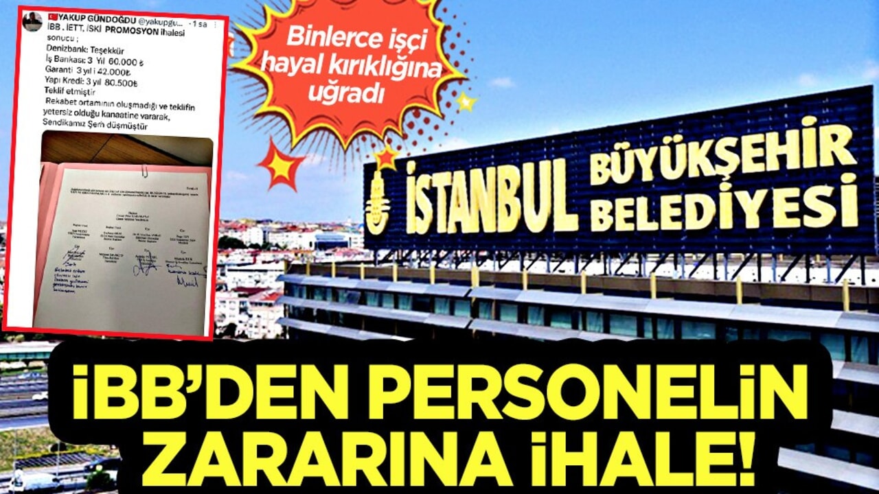 İBB’den personelin zararına ihale: Binlerce işçi, hayal kırıklığına uğradı Rezilliğe bak...