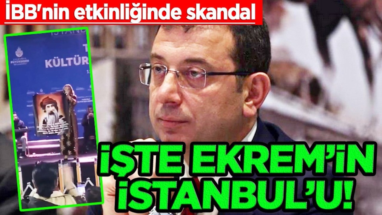 İBB'nin etkinliğinde skandal! Ekrem'den o hizmet: Şimdi de vatan haini Seyit Rıza'nın posterini açtı
