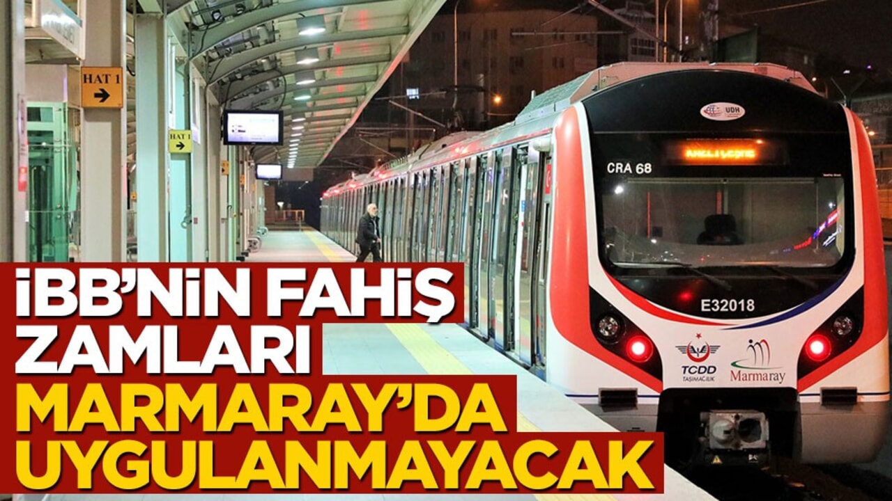 İBB'nin fahiş zamları Marmaray'da uygulanmayacak