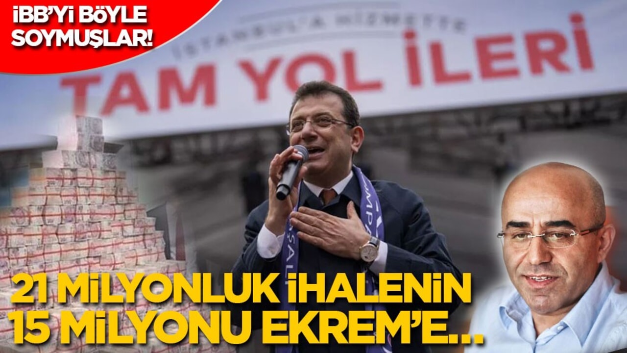 İBB’yi böyle soymuşlar! 21 milyonluk ihalenin 15 milyonu Ekrem’e…