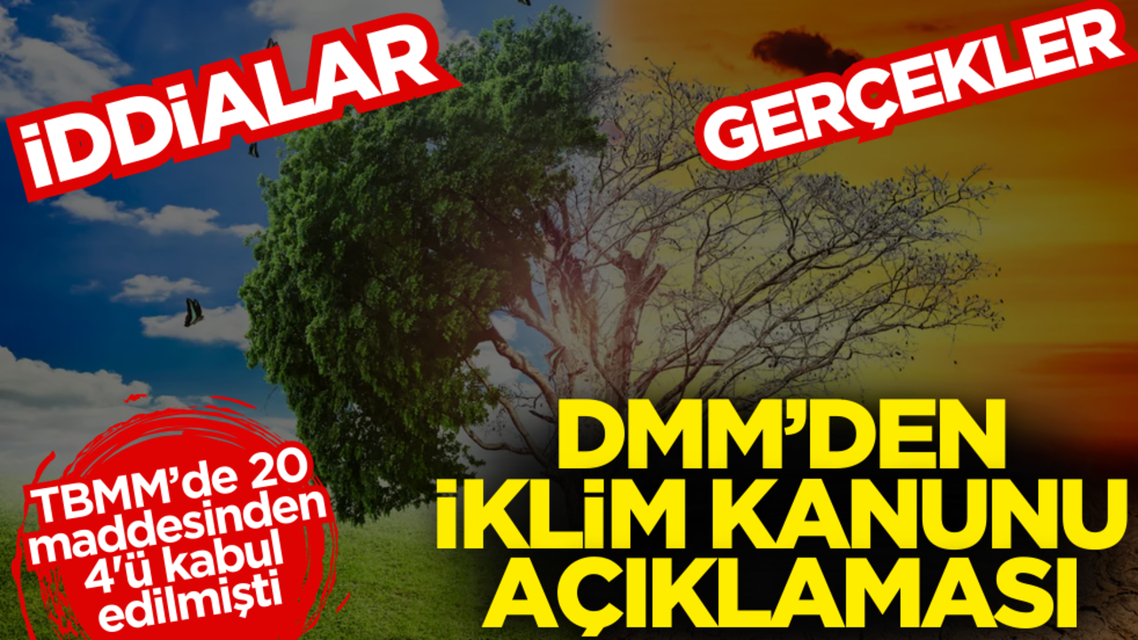 İddialar ve gerçekler… DMM’den İklim Kanunu açıklaması