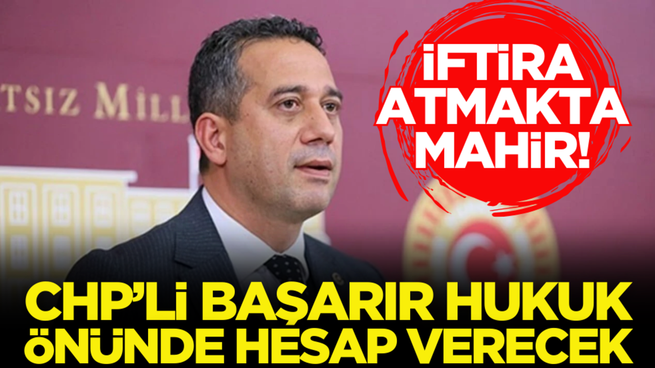 İftiracı Ali Mahir Başarır hukuk önünde hesap verecek!