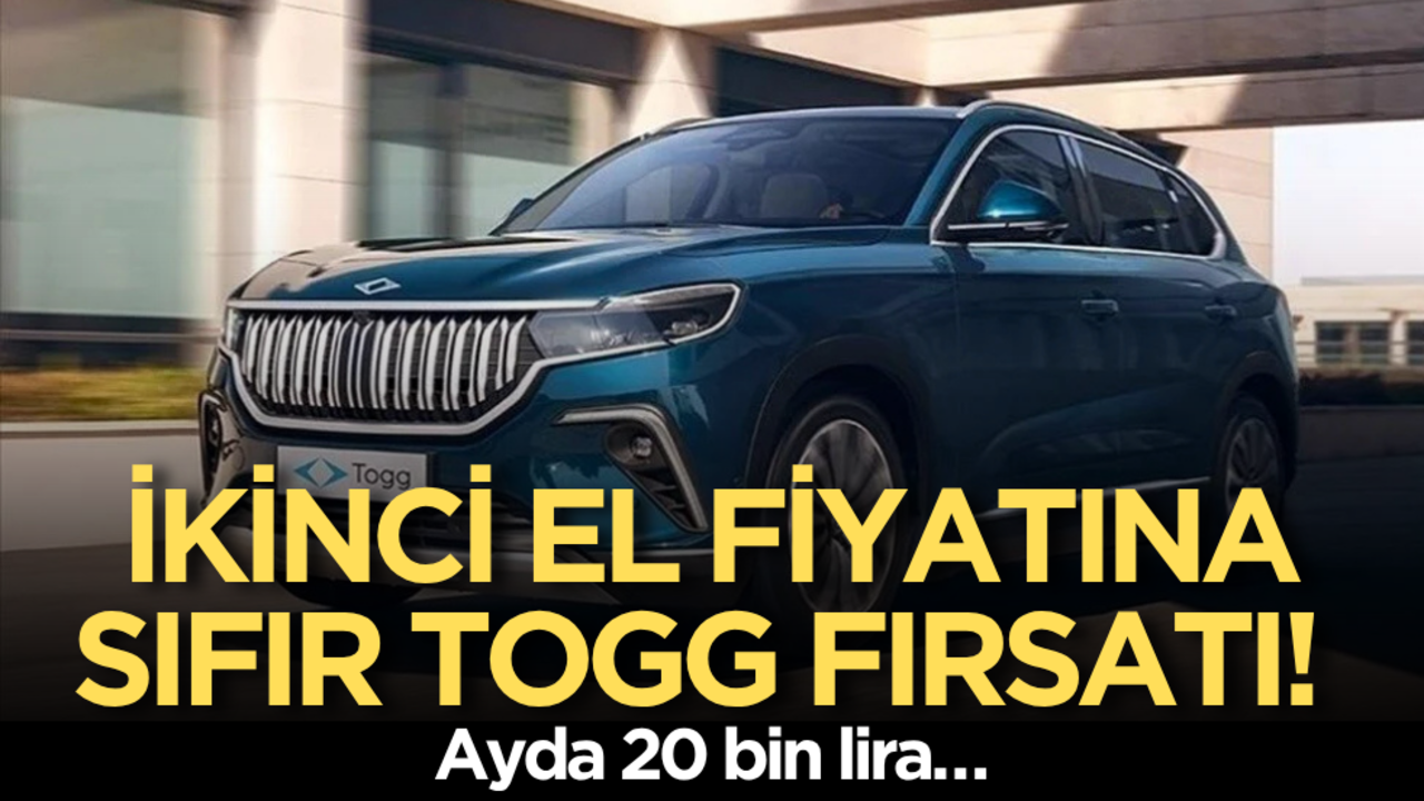 İkinci el fiyatına sıfır Togg fırsatı! Ayda 20 bin lira…