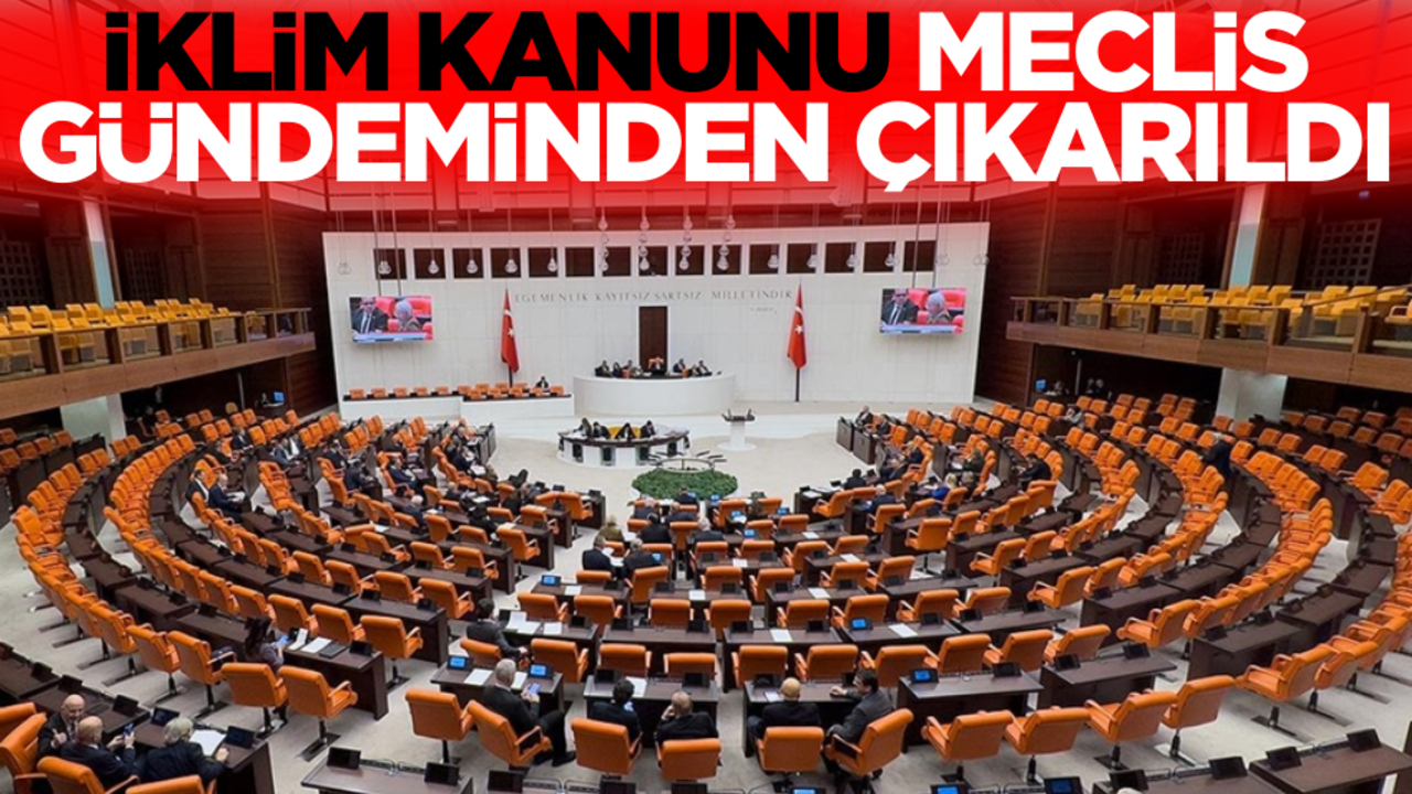 İklim Kanunu Meclis gündeminden çıkarıldı