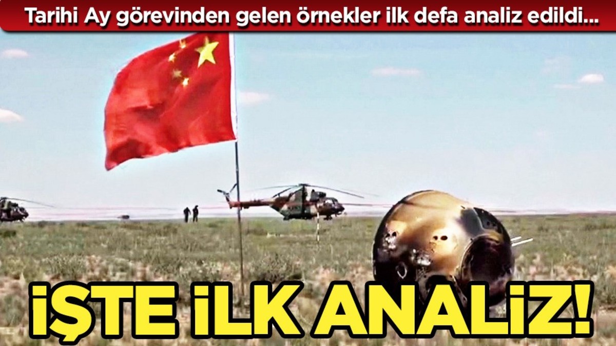 Tarihi Ay görevinden gelen örnekler ilk defa analiz edildi Yok artık dedirtti... Söylenen olay ifadeler!