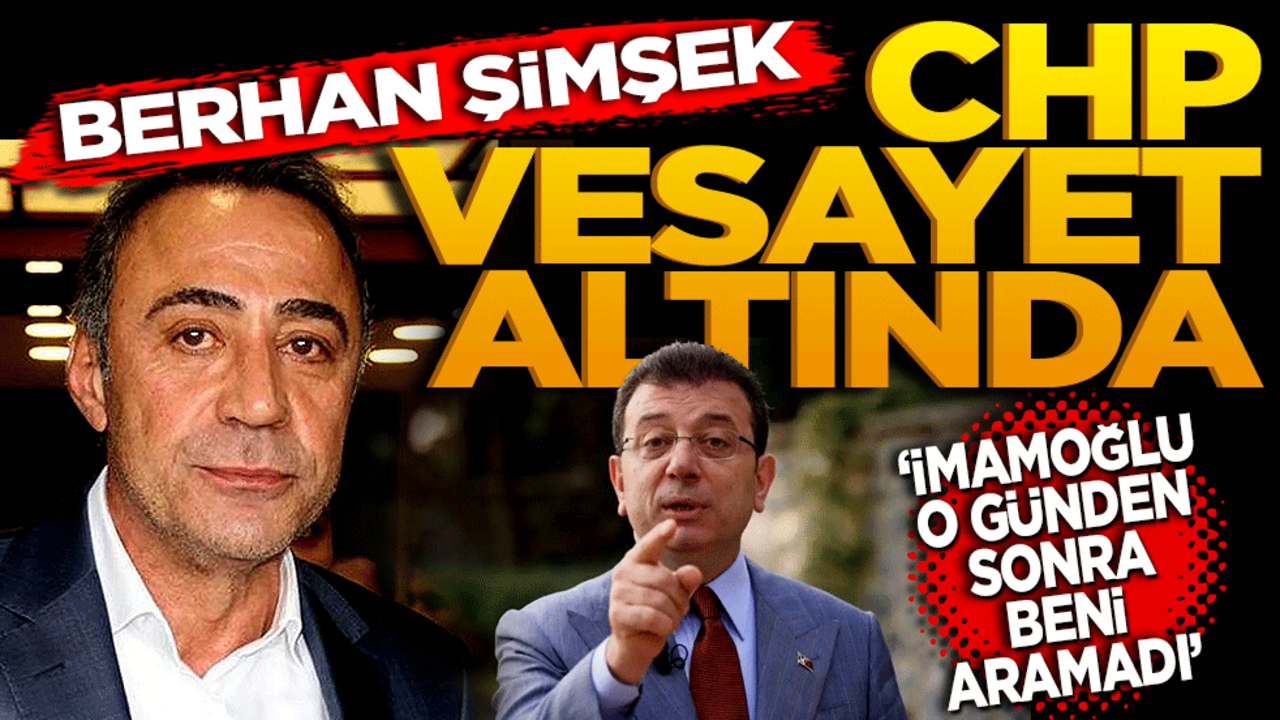 İmamoğlu o günden sonra beni aramadı! 'CHP vesayeti altında’