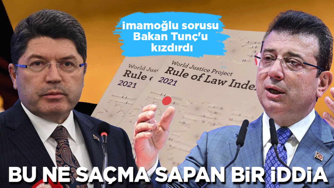 İmamoğlu sorusu Bakan Tunç'u kızdırdı: Bu ne saçma sapan bir iddia!
