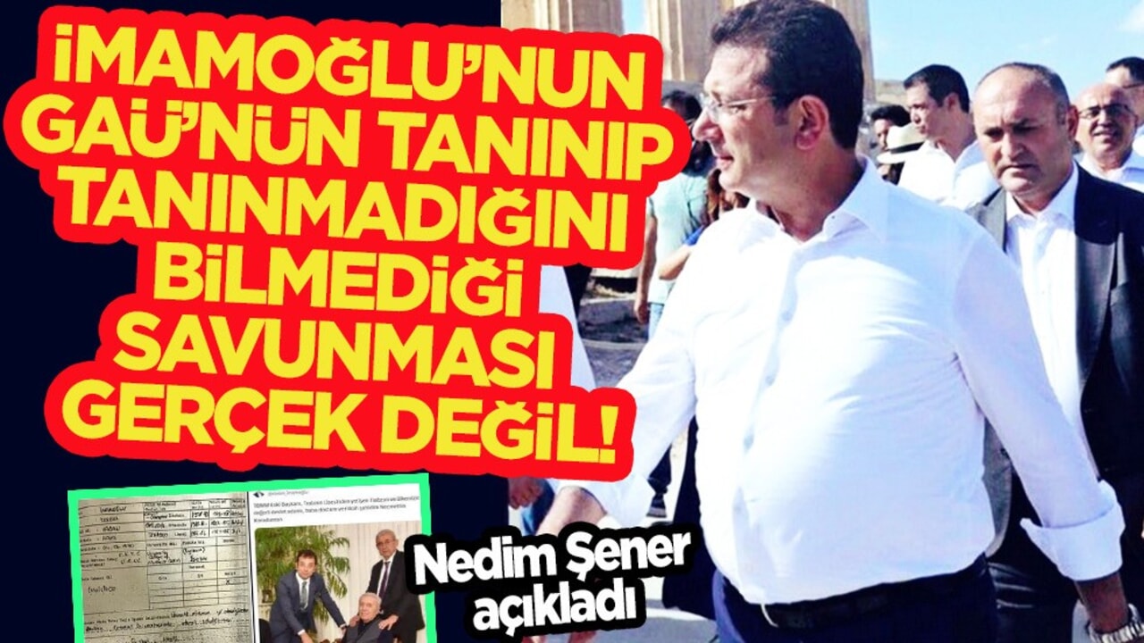 İmamoğlu'na diploma soruşturması! Nedim Şener resmi başvuru formunu paylaştı
