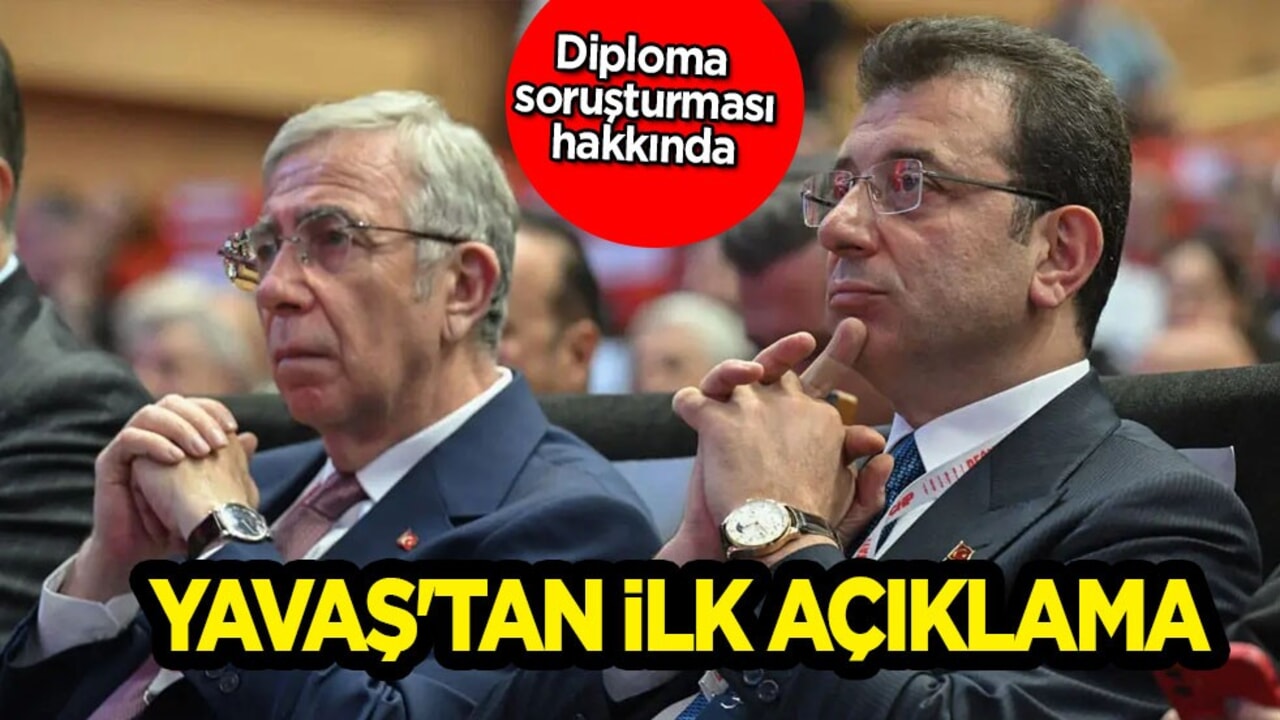 İmamoğlu'na sahte diploma soruşturması! Mansur Yavaş'tan ilk açıklama