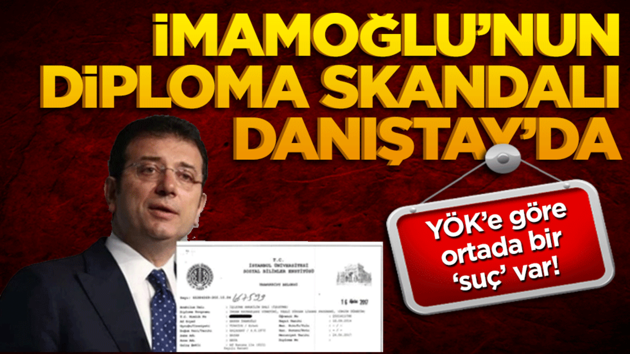 İmamoğlu'nun diploma krizi! YÖK'e göre ortada bir "suç" var