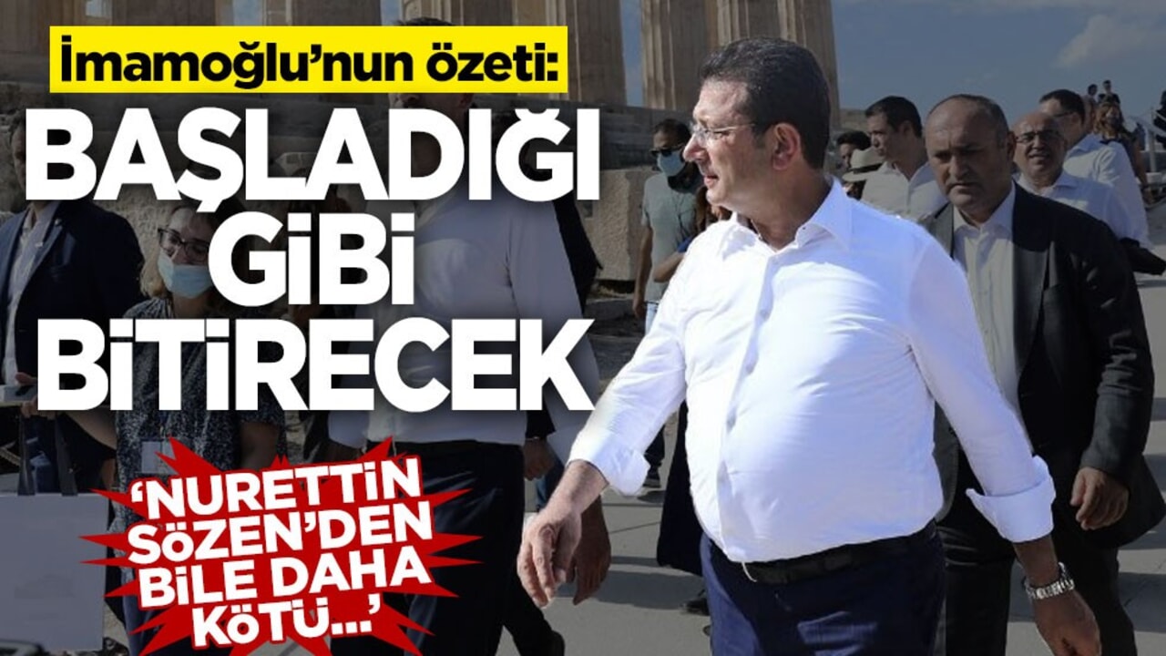 İmamoğlu’nun özeti: Başladığı gibi bitirecek