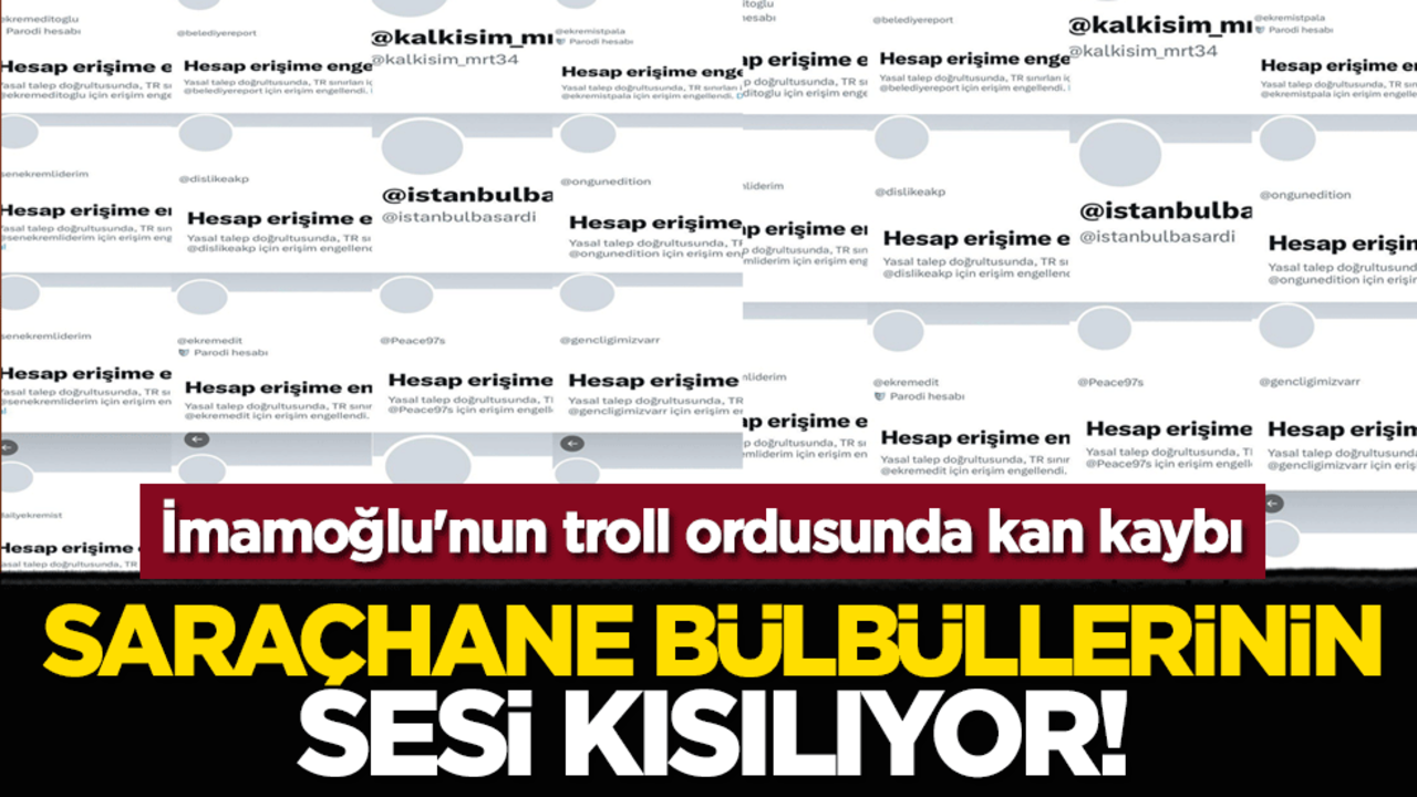 İmamoğlu'nun troll ordusunda kan kaybı: Saraçhane bülbüllerinin sesi kısılıyor!