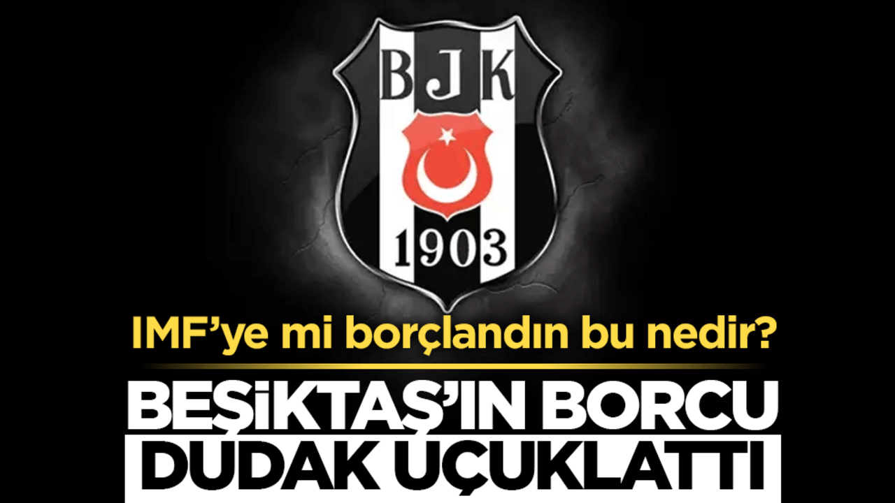 IMF'ye mi borçlandın bu nedir! Beşiktaş'ın borcu dudak uçuklattı