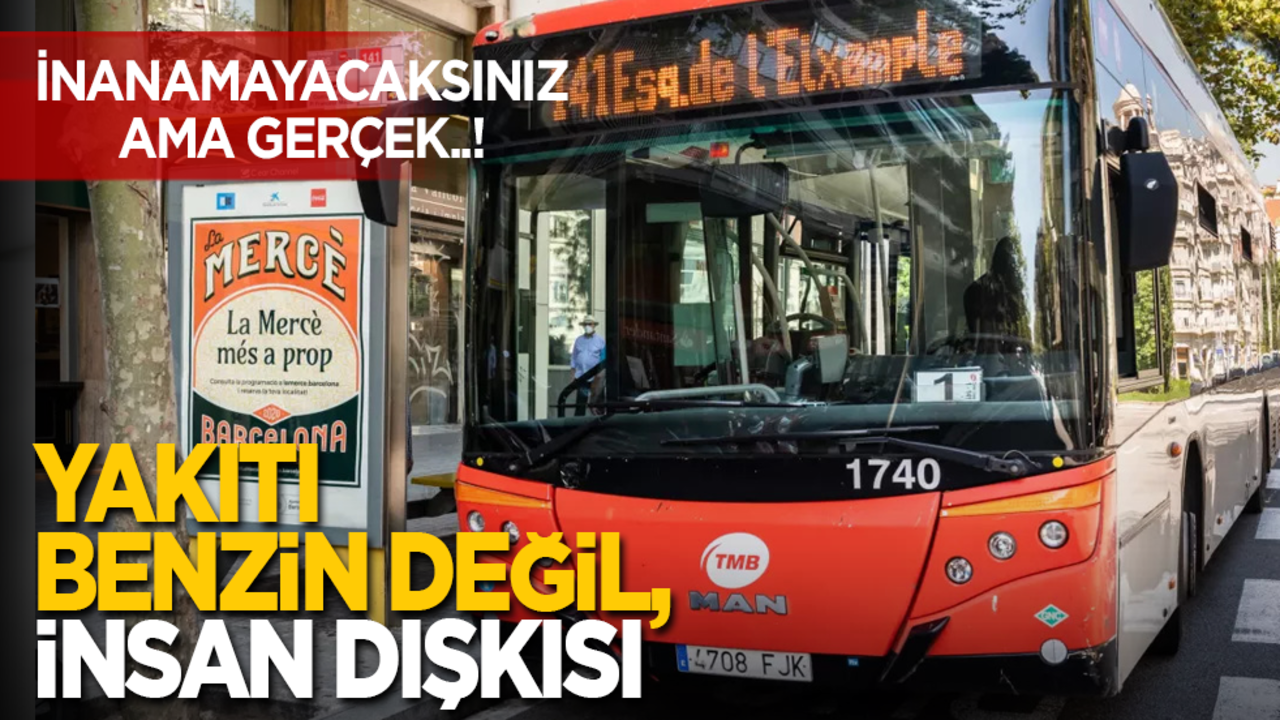 İnanamayacaksınız ama gerçek..! Yakıtı benzin değil, insan dışkısı