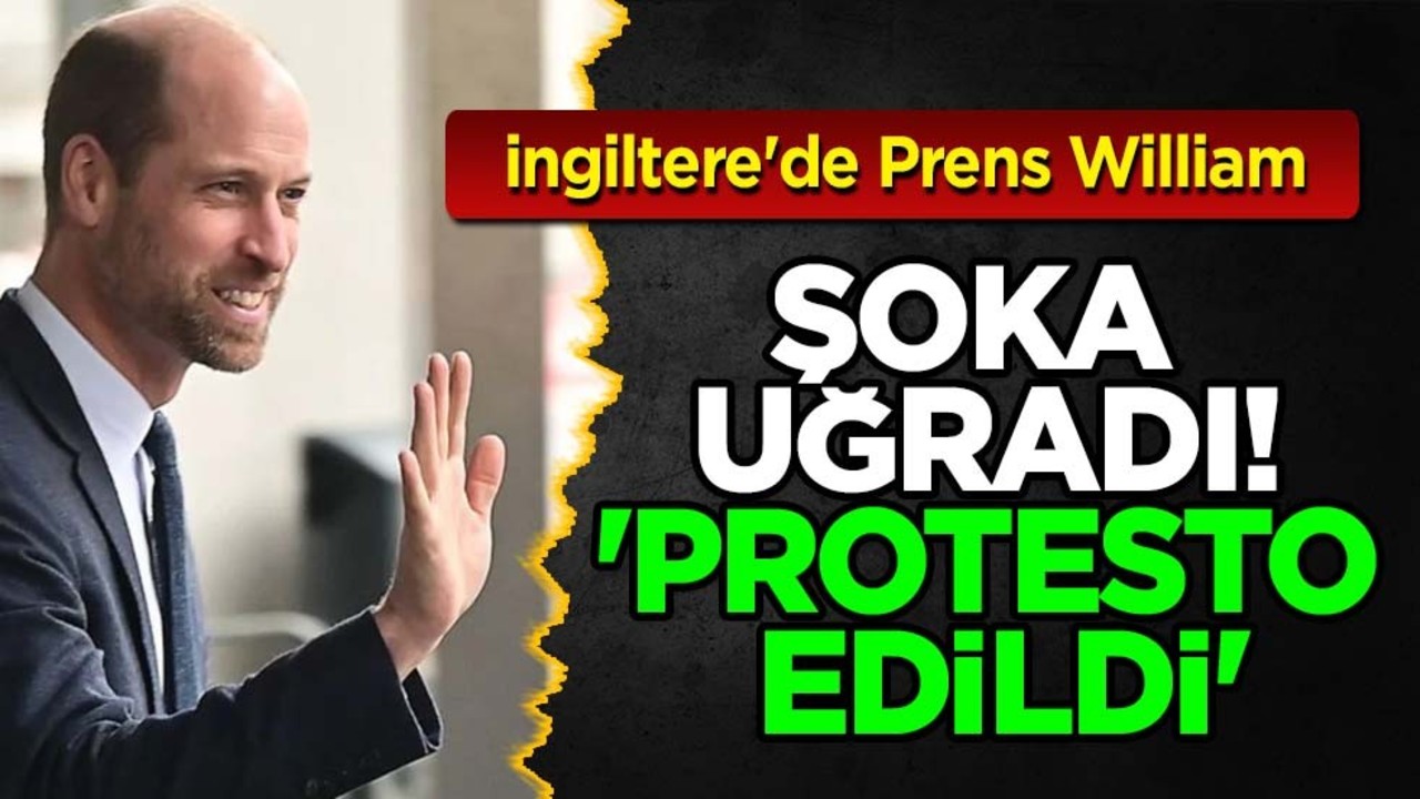 İngiltere'de Prens William, şoka uğradı: 'Filistin'e Özgürlük' sloganları, protesto edildi
