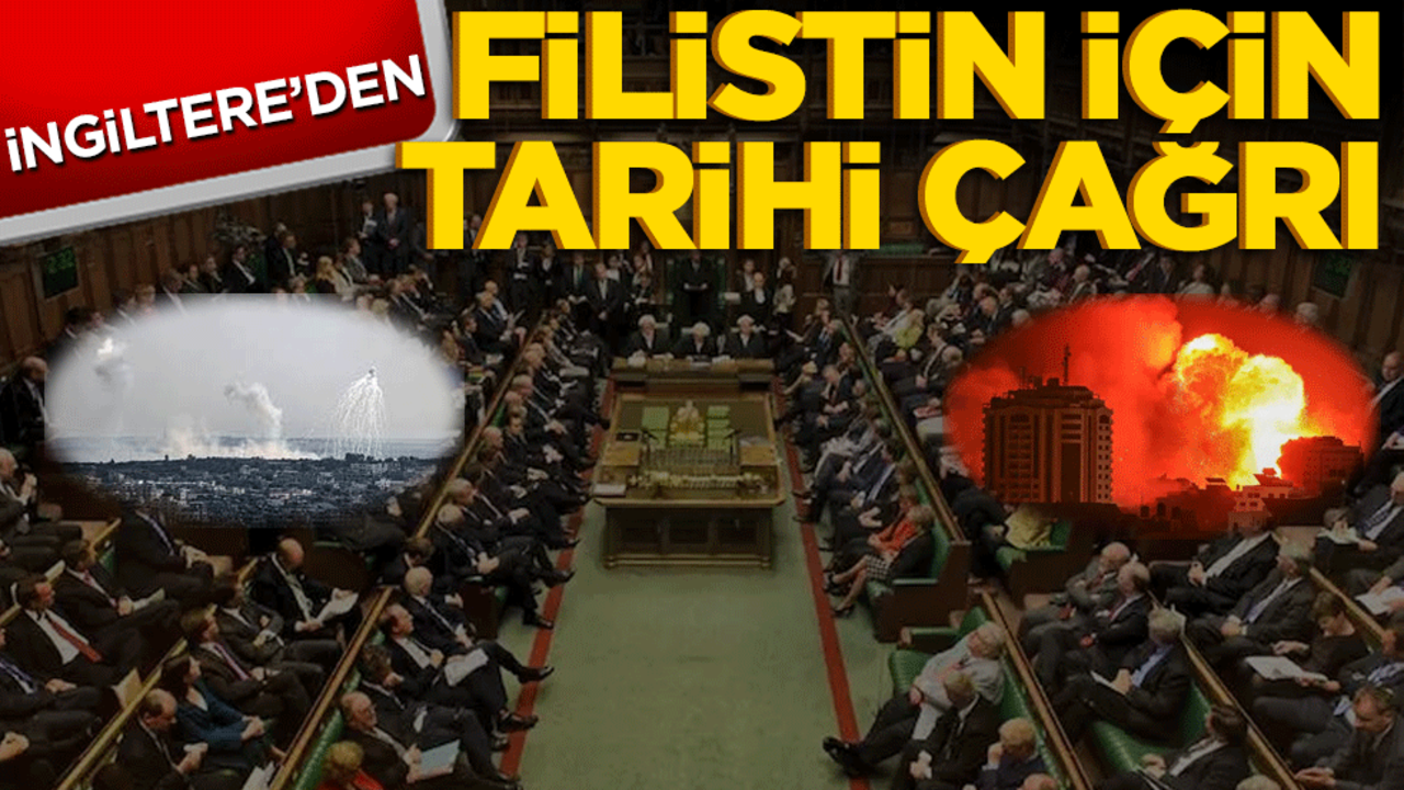 İngiltere’den Filistin için tarihi çağrı!