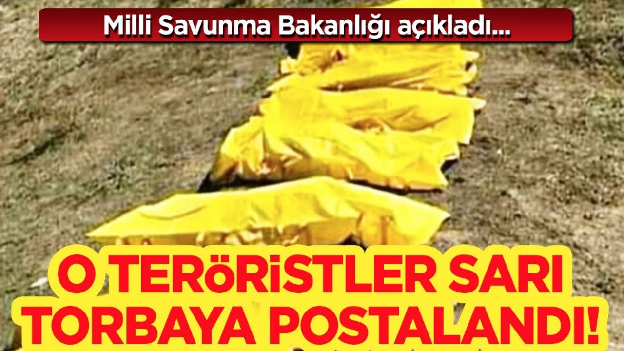 Irak'ta 11 PKK'lı terörist sarı torbaya postalandı: Etkisiz hale getirildi