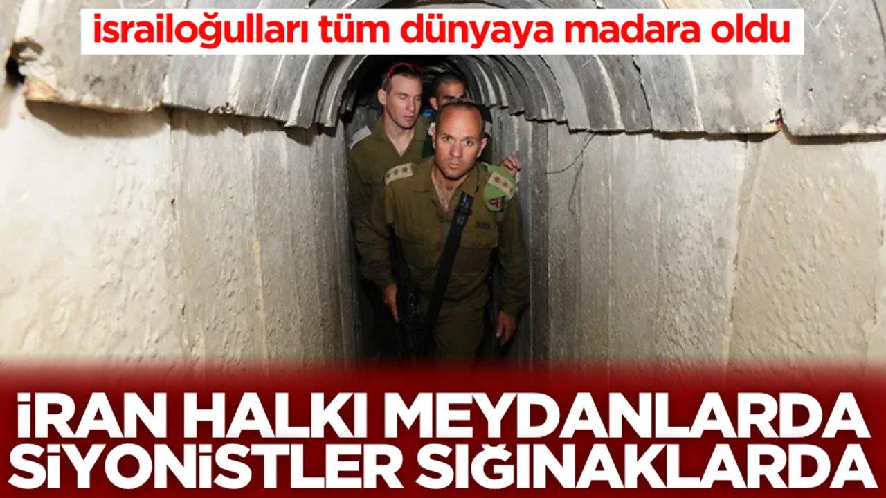 İran halkı meydanlarda, Siyonistler sığınakta! İsrailoğulları tüm dünyay madara oldu