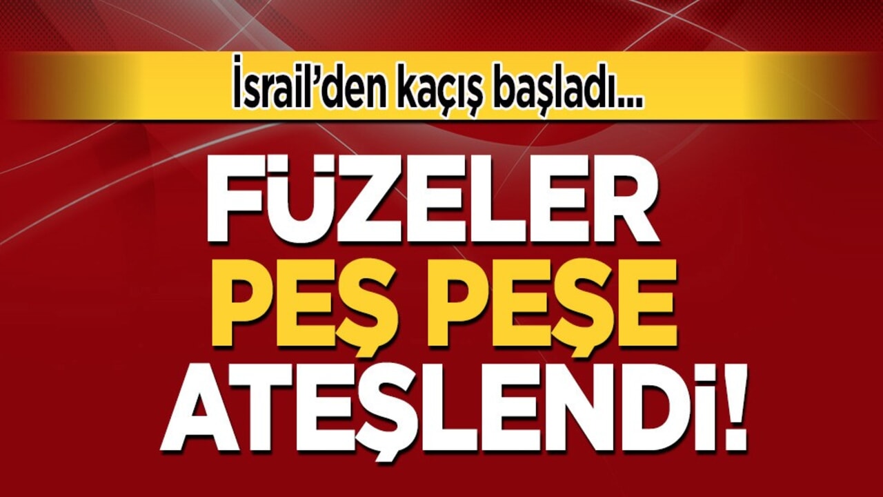 İran saldırılarında peş peşe ateşledi! İsrail'den kaçış başladı: Saatler sonra İsrail 'sığınak' uyarısı yaptı