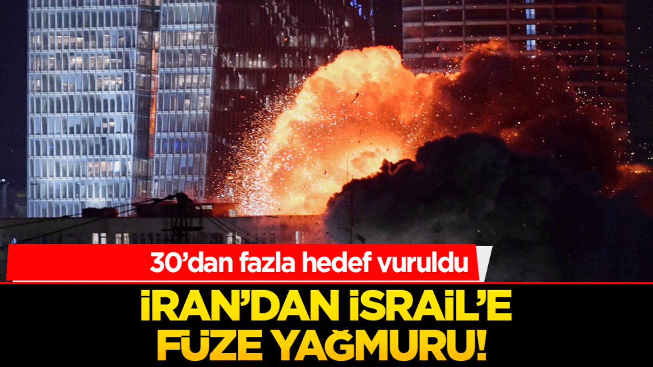 İran’dan İsrail’e füze yağmuru! 30’dan fazla hedef vuruldu