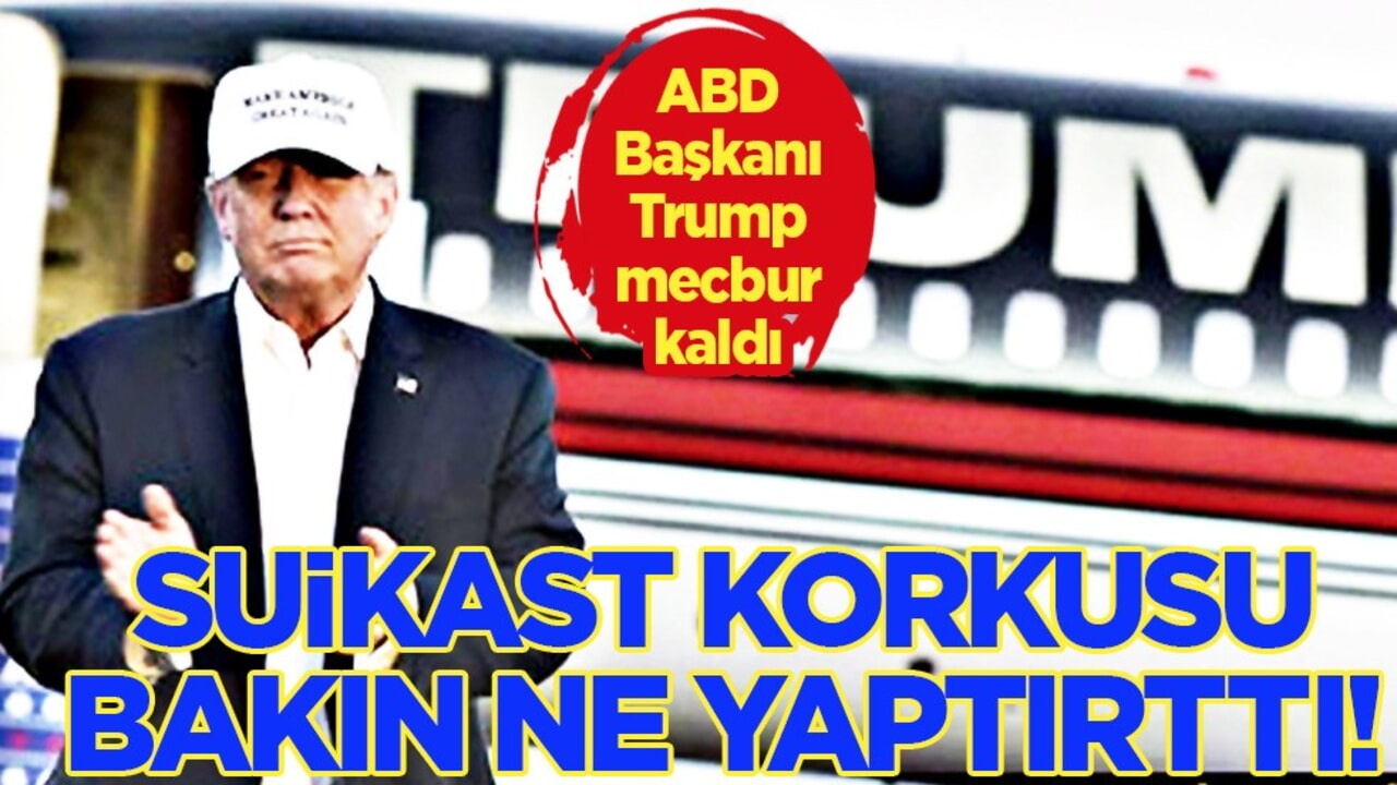 İran'dan suikast dediler: Trump'ın Korkusu uçak değiştirtti! Düştüğü komik durum şok etti