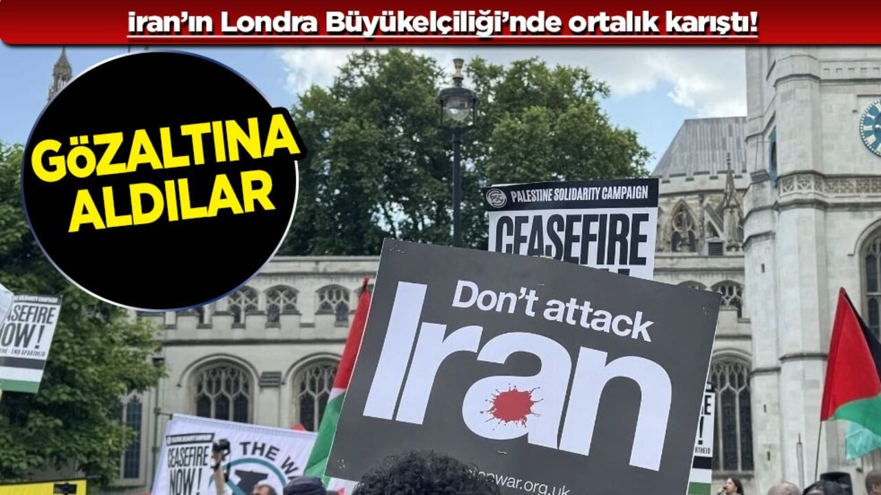 İran’ın Londra Büyükelçiliği'ndeki olay birdenbire oldu: 6 gözaltı! İngiltere'de ortalık karıştı