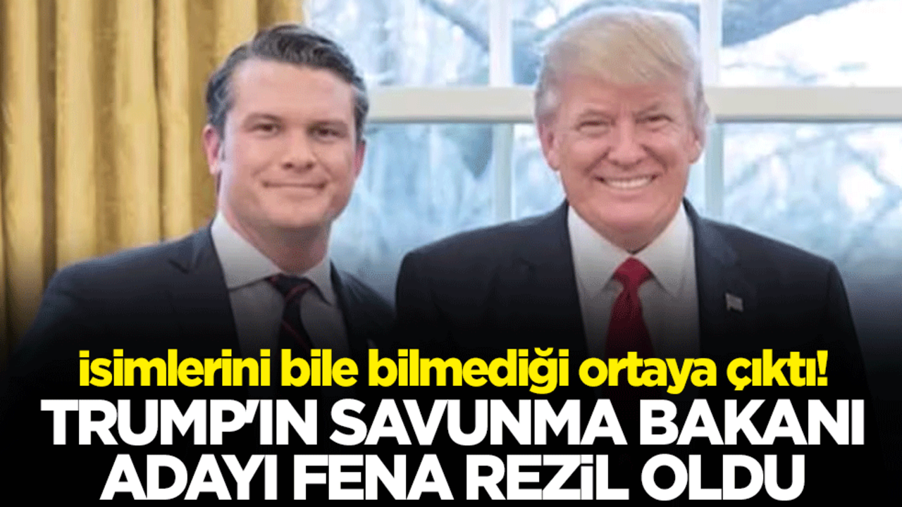 İsimlerini bile bilmediği ortaya çıktı Trump'ın savunma bakanı adayı fena rezil oldu