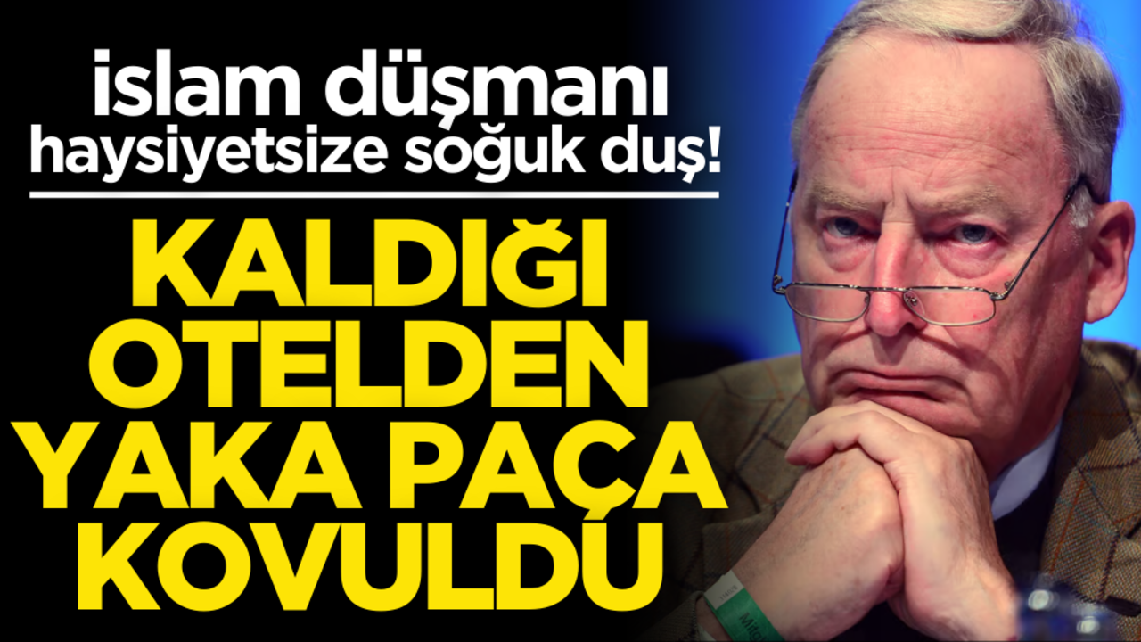 İslam düşmanı haysiyetsize soğuk duş! Kaldığı otelden yaka paça kovuldu