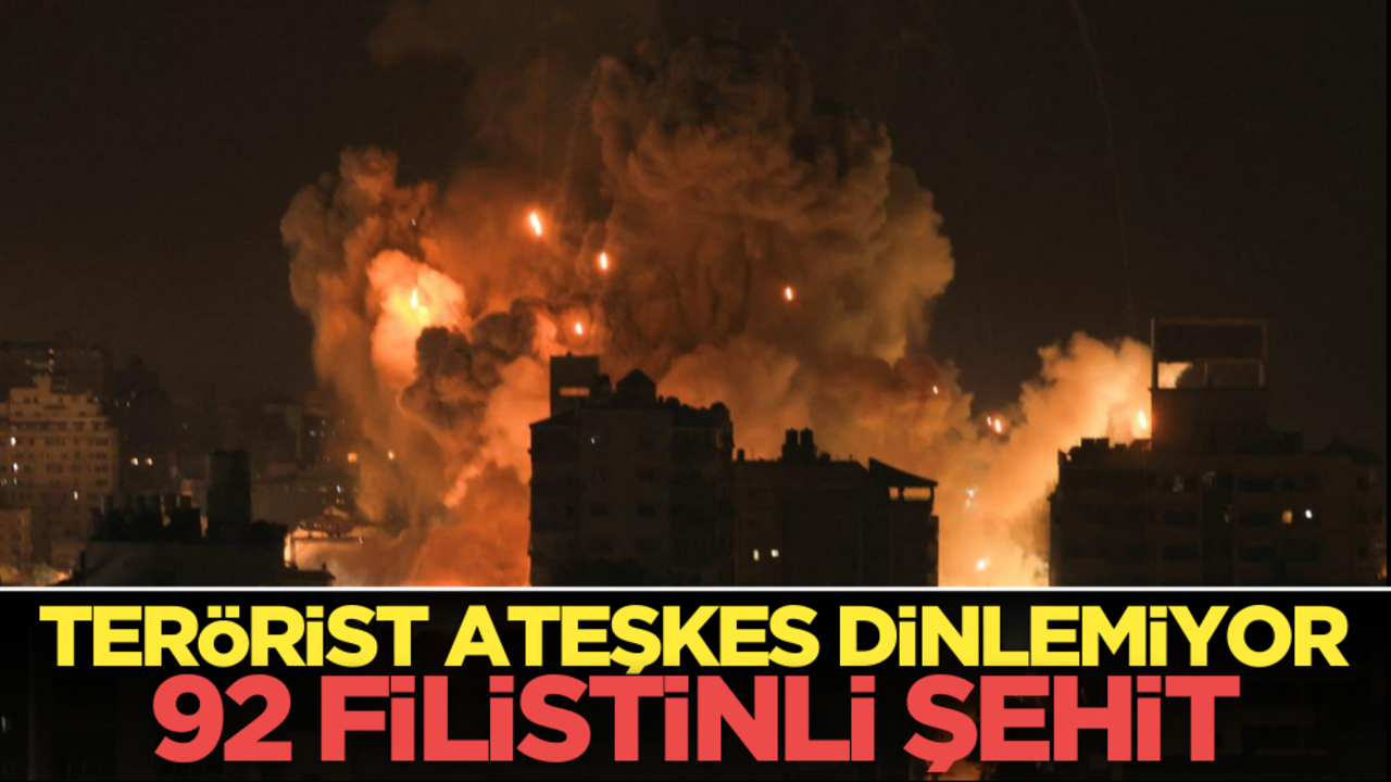İsrail ateşkes dinlemiyor: 92 Filistinli şehit oldu