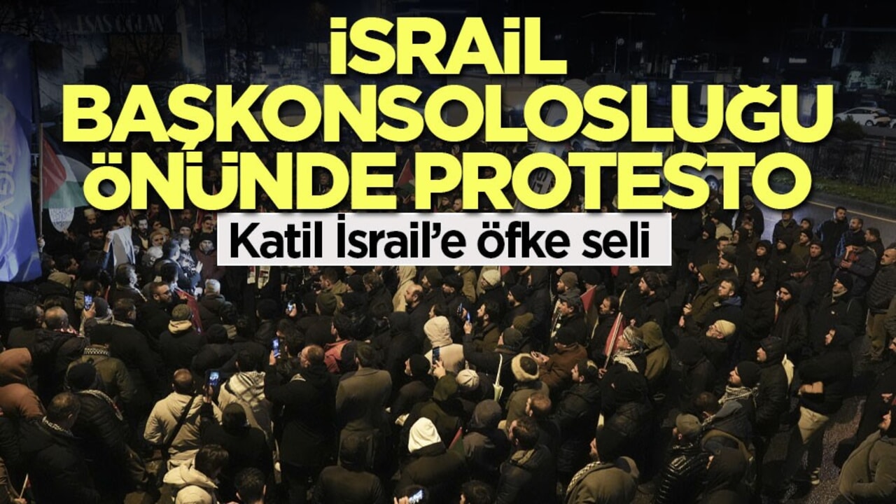 İsrail Başkonsolosluğu önünde protesto