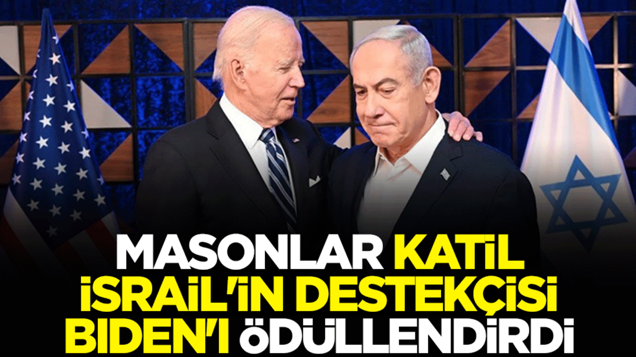 İsrail destekçisi Biden'ı ödüllendirdiler! Mason Locası'na kabul edildi