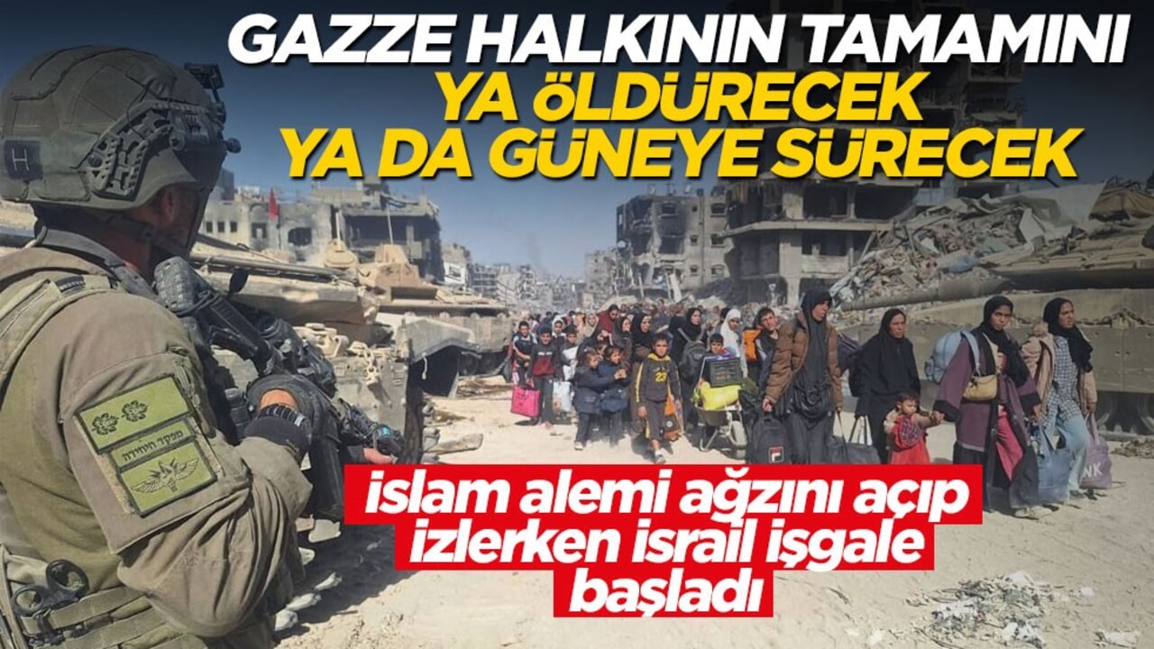 İsrail Gazze halkının tamamını ya öldürecek ya da güneye sürecek
