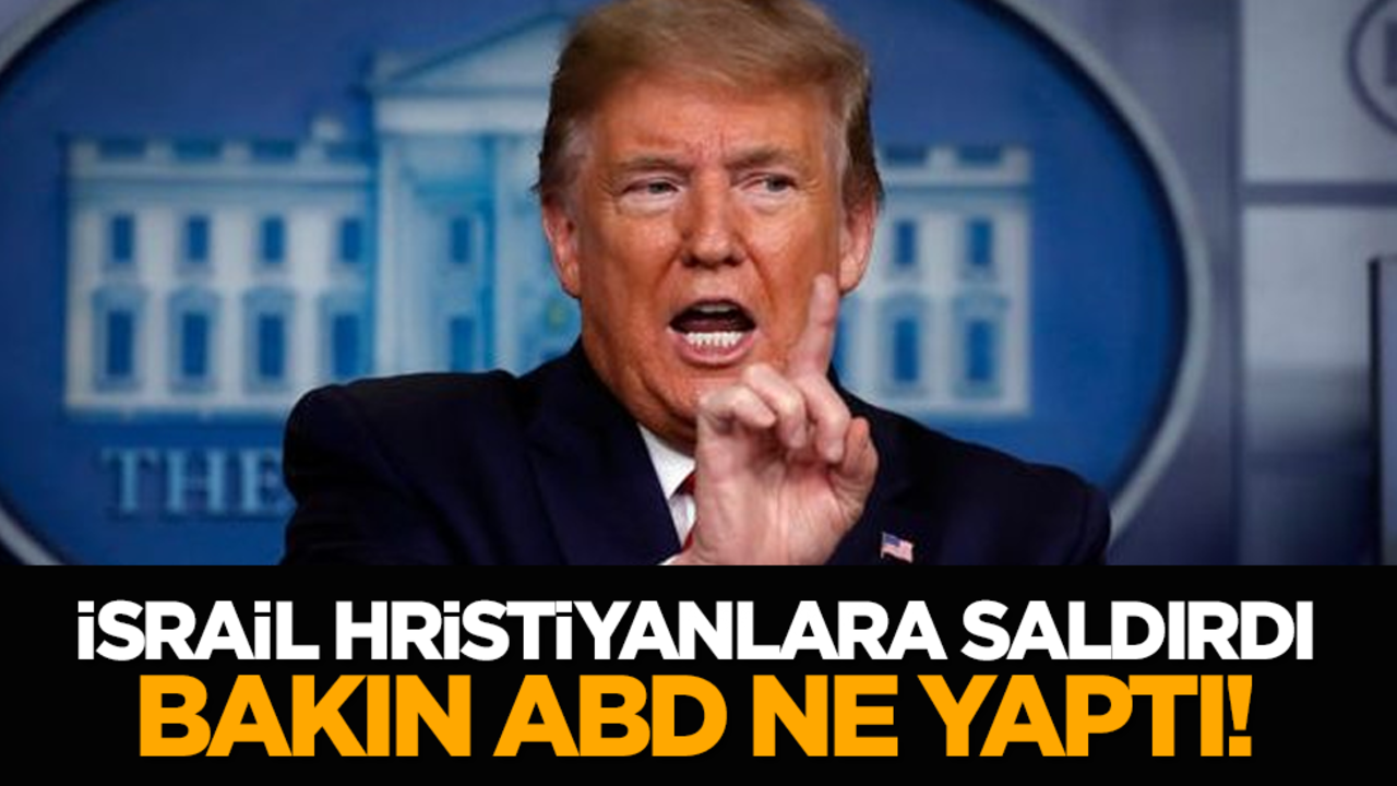 İsrail Hristiyanlara saldırdı bakın ABD ne yaptı!