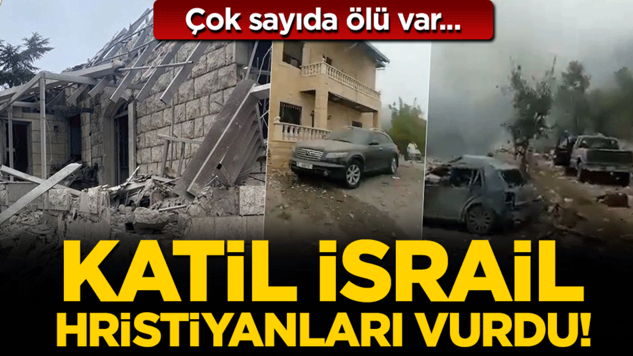 Katil İsrail Hristiyanları vurdu! Çok sayıda ölü var!
