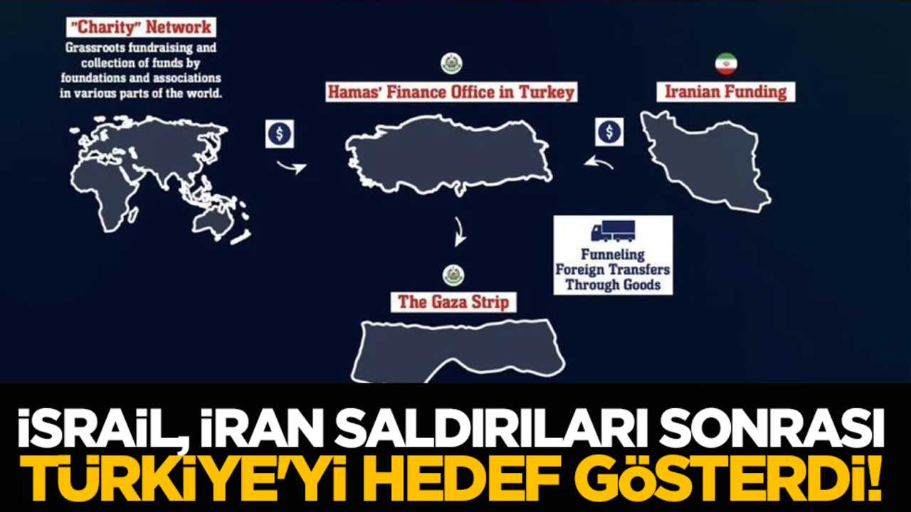 İsrail, İran saldırıları sonrası Türkiye'yi hedef gösterdi!